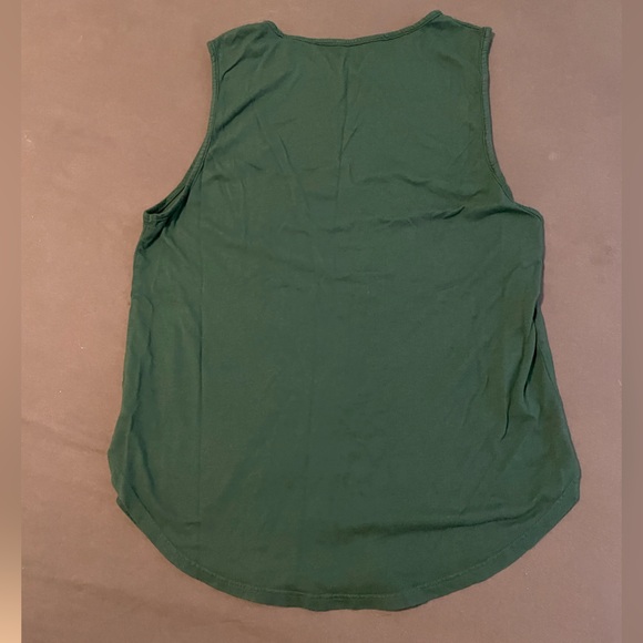 Good hYOUMan Green Graphic Peace Tank Top Made in USA Women’s Large - Picture 3 of 4